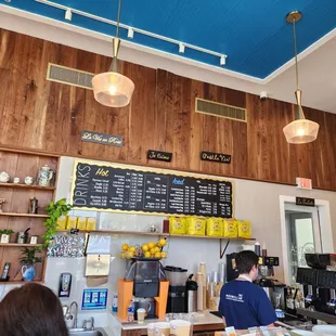 a view of the counter