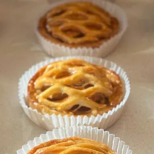 a row of pastries