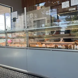 counter with selection of pastries offered