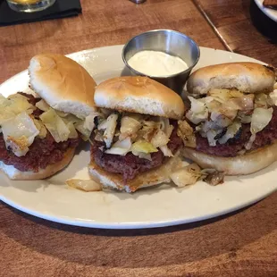 Corned beef sliders.