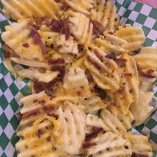 This is what $10.95 &quot;loaded&quot; waffle fry appetizer looks like. Don&apos;t order this.