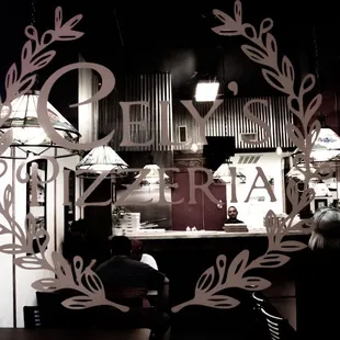 a reflection in the window