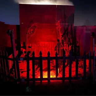 Cemetarium decor was nice