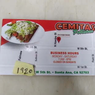 Hacemos cemitas poblanas también tenemos pambazos , quesadillas gorditas tacos dorados tortas todo es ala orden .