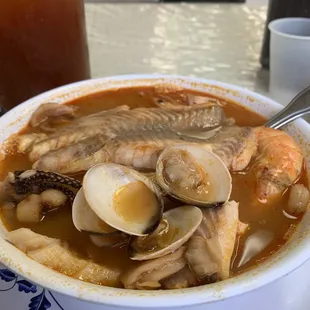 Delicious  marisco  soup