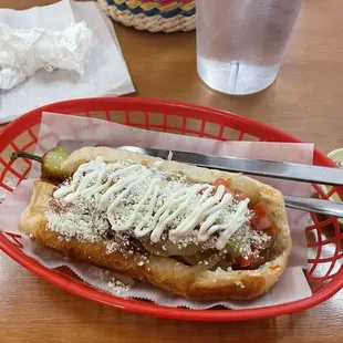 Must try the Sonora hotdog 5 out of 5  Super friendly service the rest of the food was  Good pricing