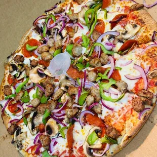 Superrific pizza (combination pizza)