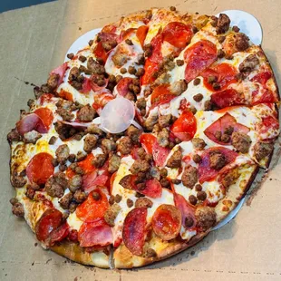MEAT SLAMMER PIZZA..!!!( All meat)