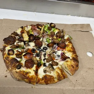 pizza, food