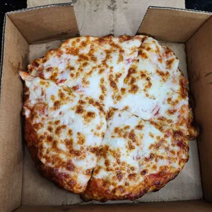 Personal cheese pizza