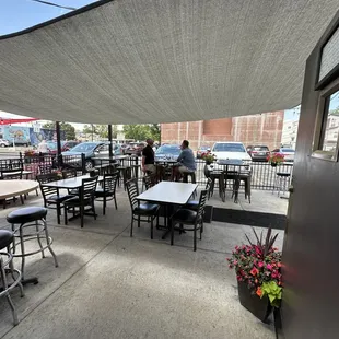 Outside covered patio