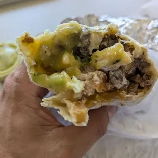 California Burrito , halfway through