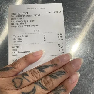 Lunch special 3 tacos (carnitas)