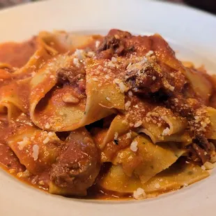 September 18, 2024; Pappardelle with Lamb Ragu' ($24).