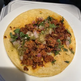 Chorizo tacos
