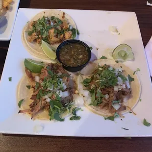 Beef and Pork Street tacos