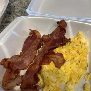 Bacon and eggs