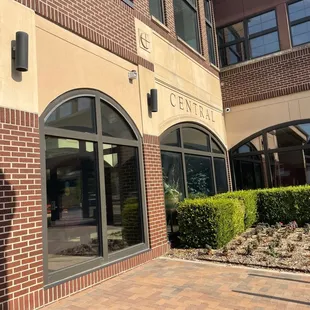 Outside - side of building