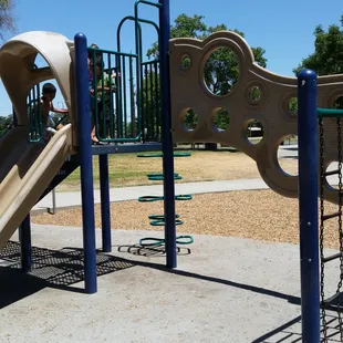 Sad little play area. Definitely not for younger children.