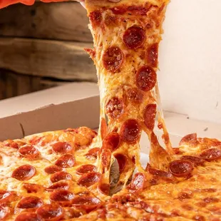 pizza, food
