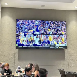 These are (4) 85" TVs - it's massive and awesome for watching football.