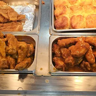 a variety of food items