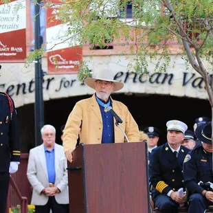 Co-Founder Medal of Honor Recipient Drew Dix at the Remembering 9/11 Event