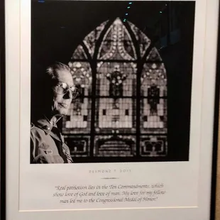 Desmond T. Doss, who's amazing story was told in the movie Hacksaw Ridge.