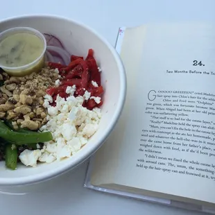 Lemon basil power bowl with added feta!