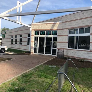 the outside of the building