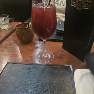 Pomegranate sangria