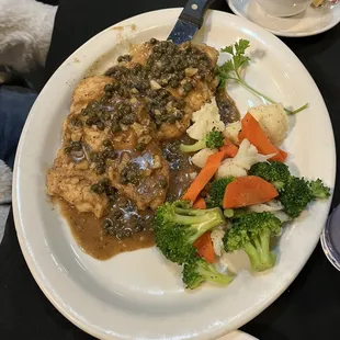 Chicken piccata.