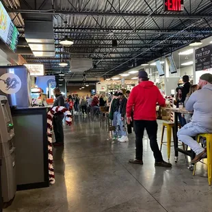 people sitting at tables