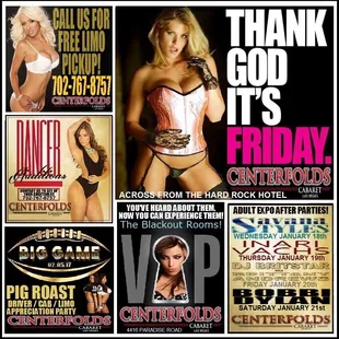 CenterfoldsLV has the best entertainers in town. 3 day weekend! Friday 13th in Las Vegas
