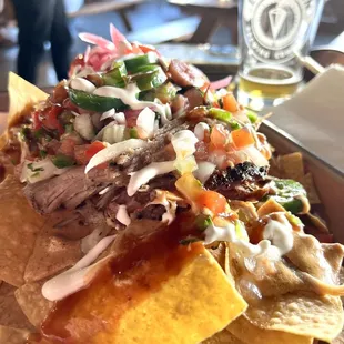 Not-Cho Nachos with Pulled Pork &amp; Classic BBQ