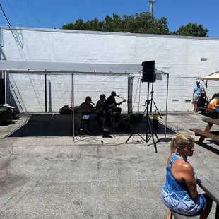 Live music outside today