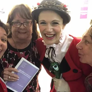 Melissa (Mary Poppins) hung out in the lobby for pictures after the show!