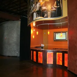 Cool bar area.