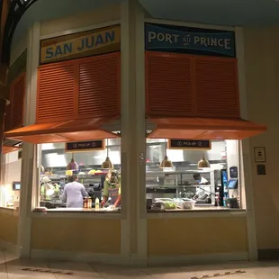 Serving area at Centertown Market