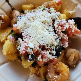 Fried Yucca Bowl