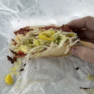 6" Italian baked hoagie is delicious!