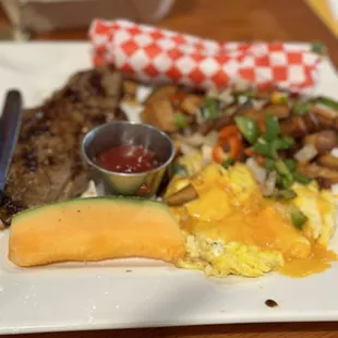 a plate of food