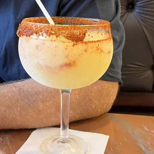 Jumbo margarita with tajin