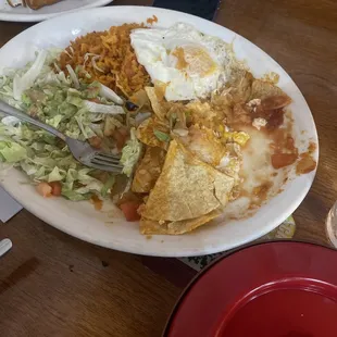 Chilaquile plate