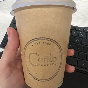 Cold brew with a splash of oat milk, DELICIOUS!