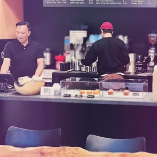 Coffee bar and display case