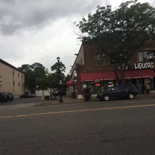 cars parked on the side of the road