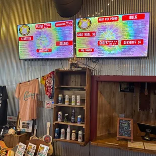The menu