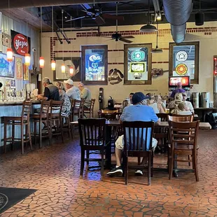 The dining area