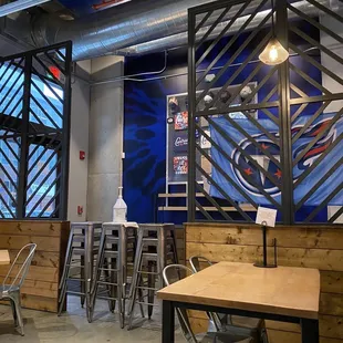 the interior of a restaurant